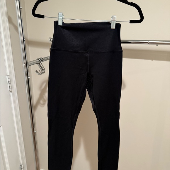 CRZ YOGA Black Shimmery Leggings Size Small - Picture 1 of 3